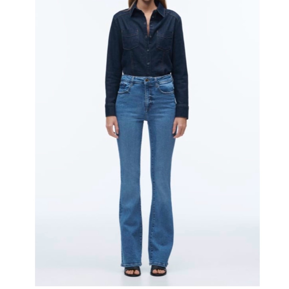 Zara 1975 flare fit jeans